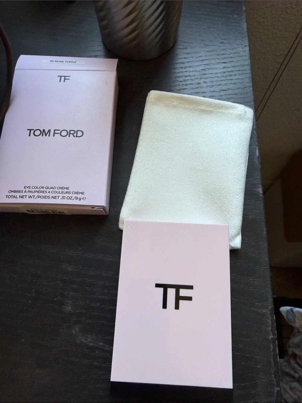 Tom Ford Eyeshadow Quad 35 Rose Topaz — Warm Golds, Bronze & Deep Brown
